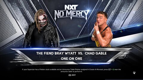 WWE 2k24 Fiend Bray Wyatt vs Chad Gable