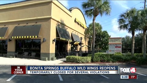 Bonita Springs restaurant open again after health department shut it down