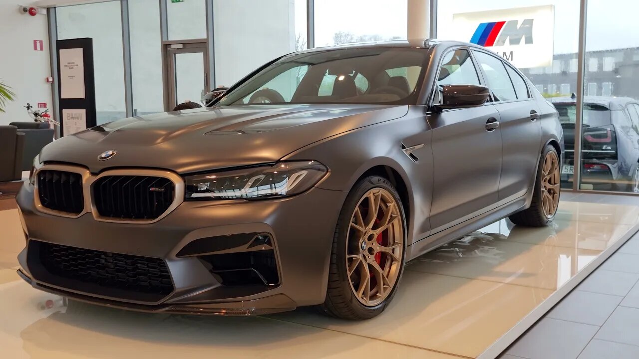 [8k] Is GOLDBRONZE just right or too much on the traditionally understated BMW M5 CS? M Bilar!