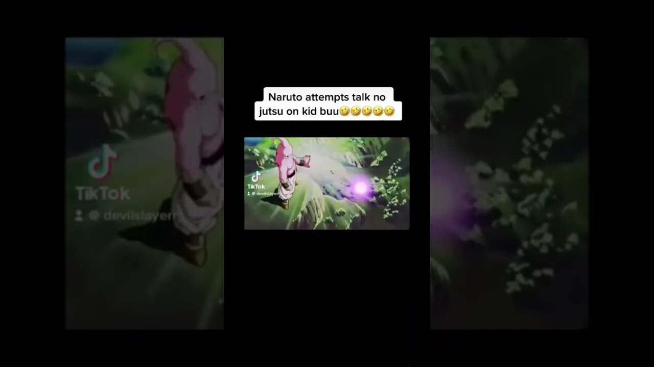 Naruto attempts talk no jutsu on Kid Buu😂 #shorts #naruto #funny