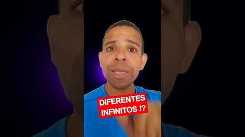 ( ESSA É PRA BUGAR A MENTE) Diferentes tamanhos de INFINITO!? #shorts #proftheago