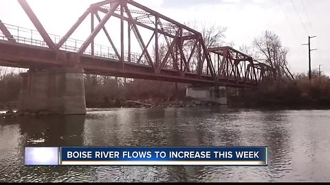 Boise River levels to rise Monday