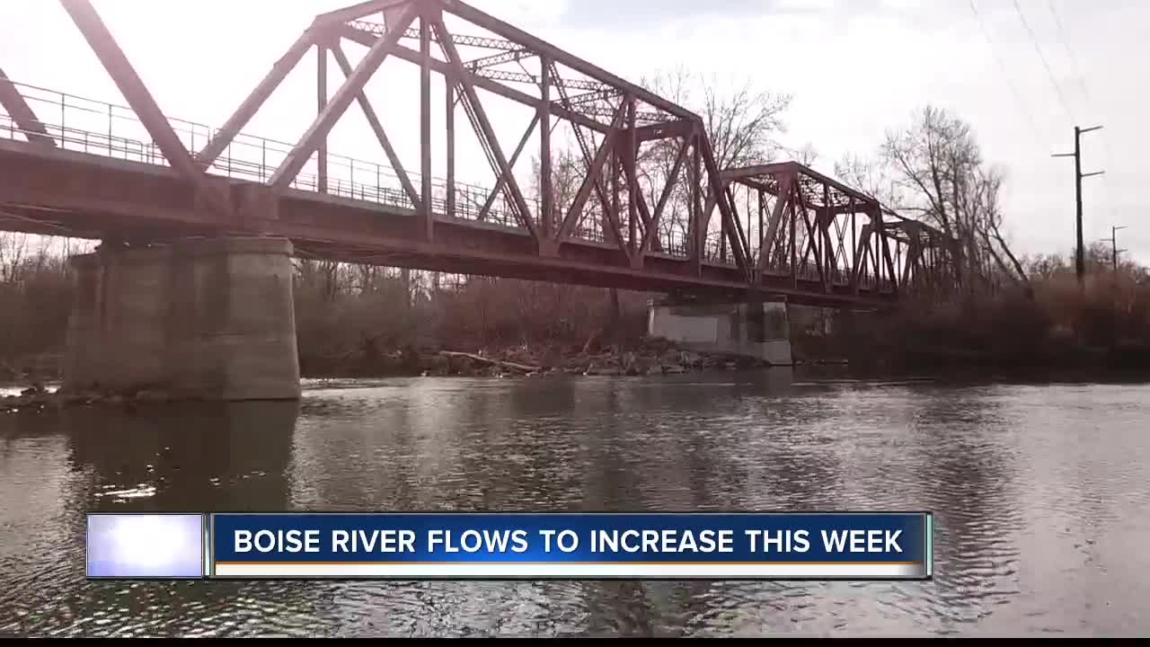 Boise River levels to rise Monday