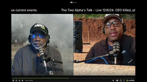 The Two Alpha's Talk - Live 12/6/24. CEO Killed, plus current events.