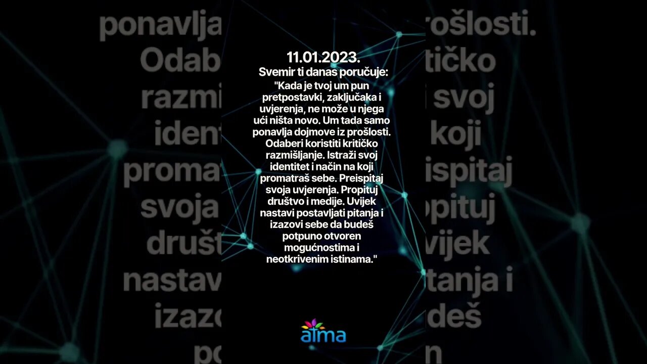 Poruka Svemira 11.01.2023. 💙