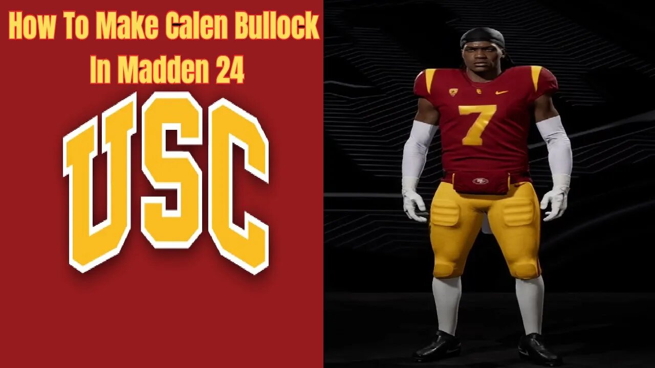 How To Make Calen Bullock In Madden 24