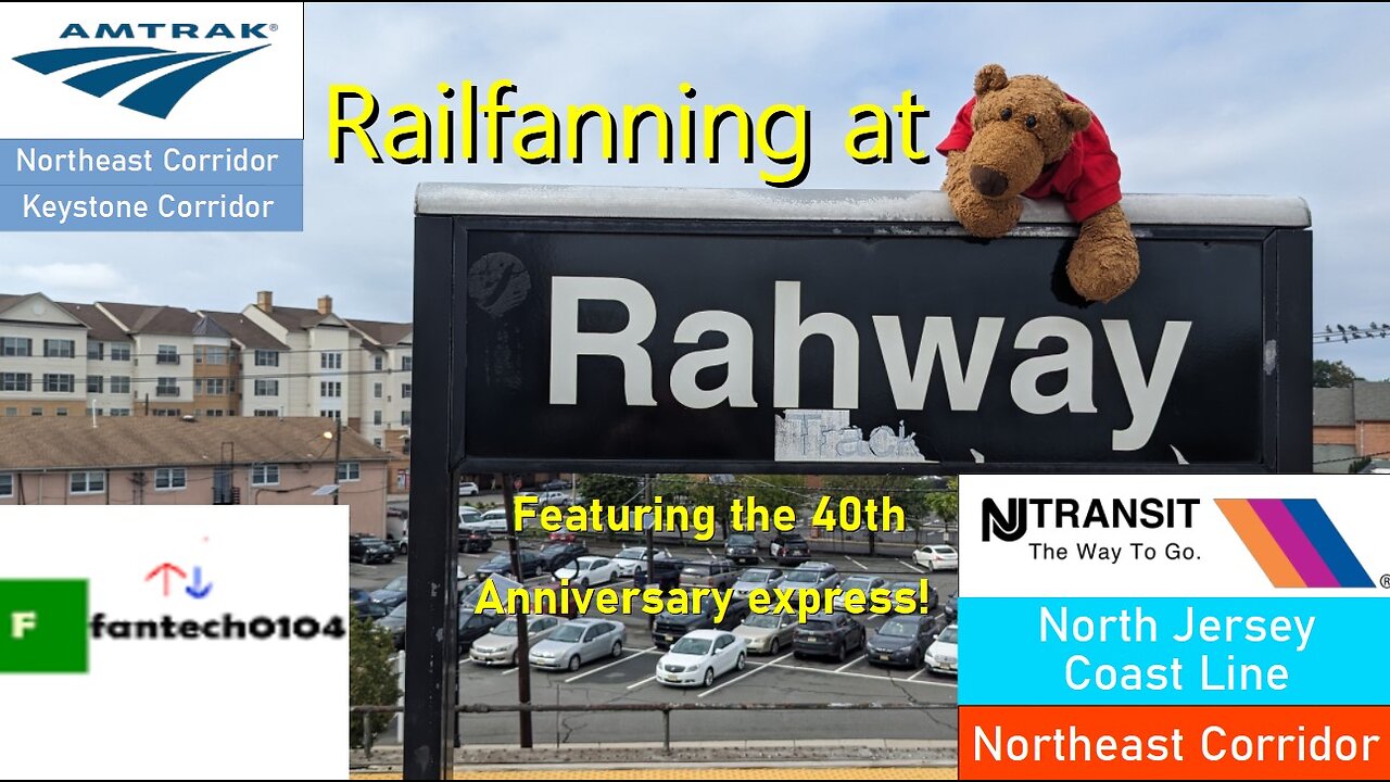 Railfanning during the 40th anniversary of New Jersey Transit at Rahway! Featuring F40's & Amtrak