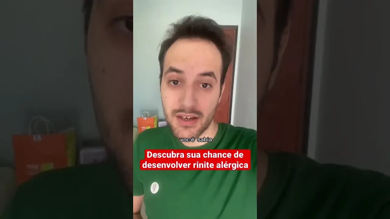 DESCUBRA SUA CHANCE DE DESENVOLVER RINITE ALÉRGICA I Dr. Álef Lamark #shorts