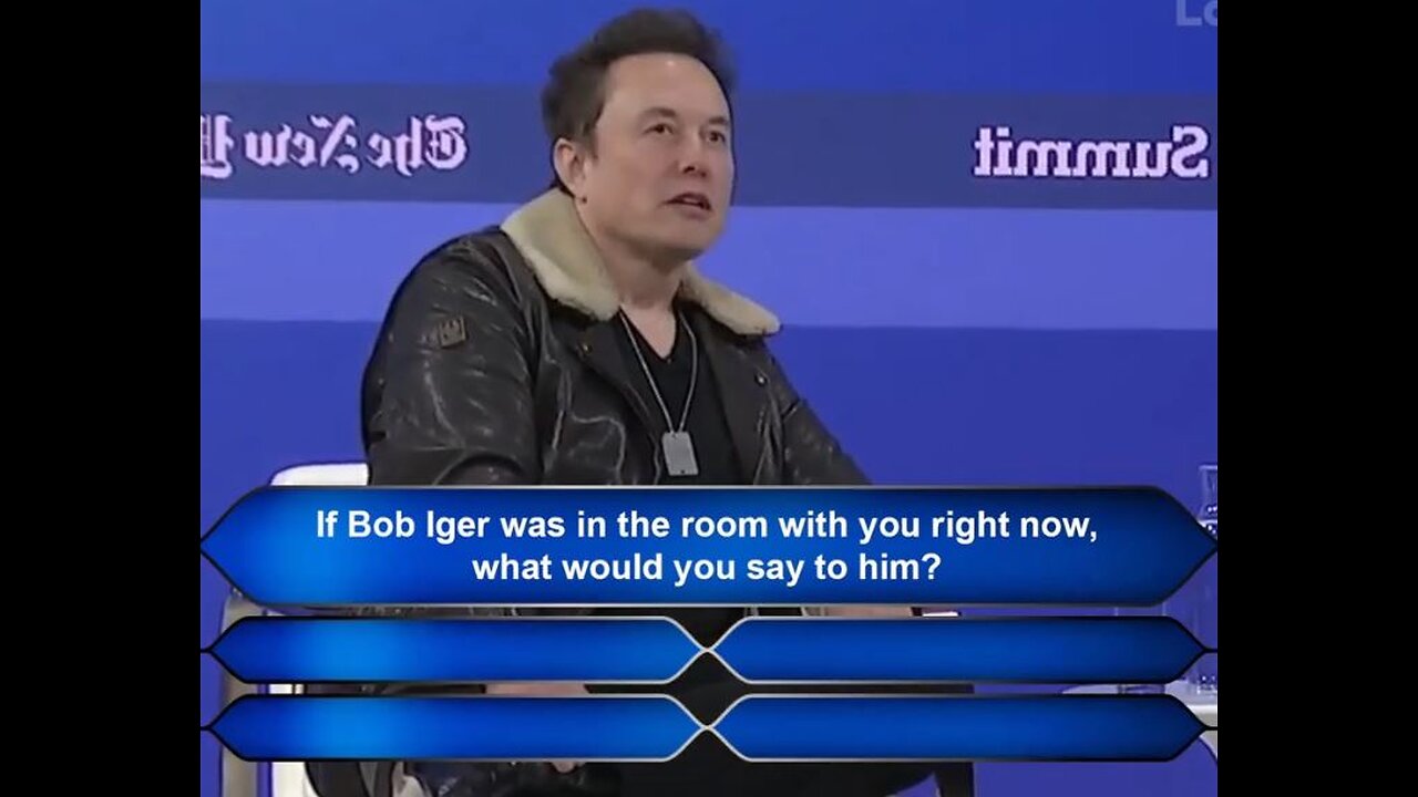 Elon Musk, Bob Iger, Who Wants to be a Millionaire