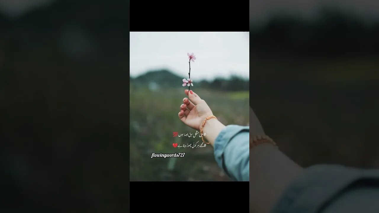 main mushkil sabaq jesa hon... mjhe har koi chor deta hai... Sad Poetry Status...