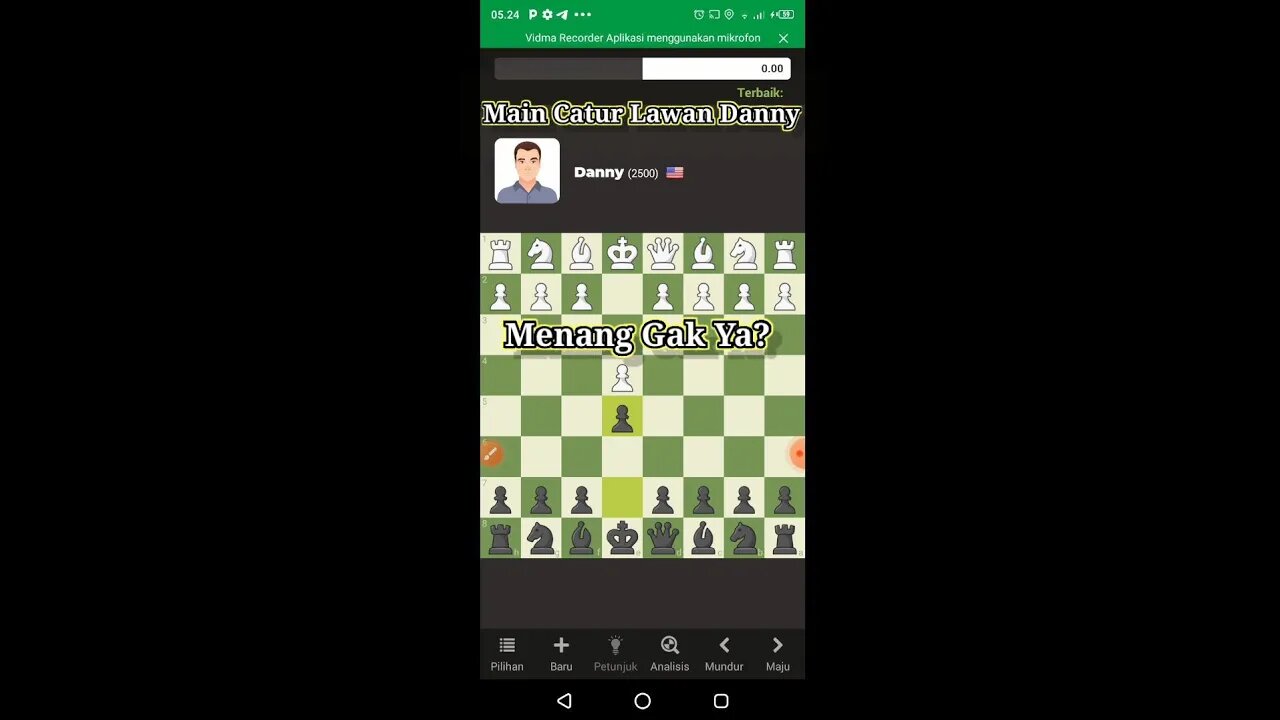 Main Catur Lawan Danny. Menang Gak Ya?