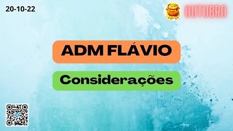 ADM FLÁVIO Considerações