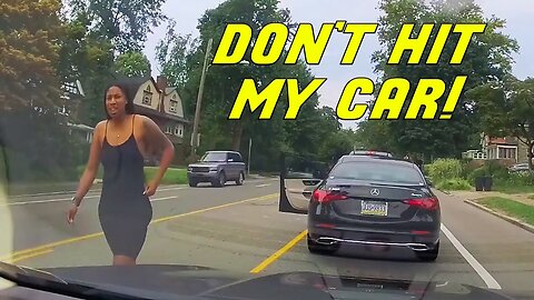 WOMAN BULLIES HER WAY THEN BLAMES THE OTHER DRIVER | Road Rage USA & Canada