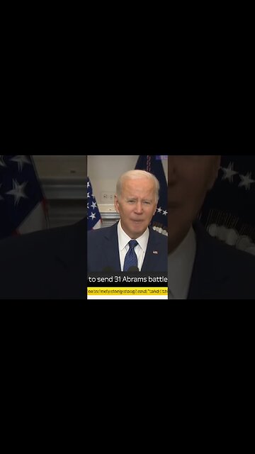 Joe Biden sending 31 Abrams tanks to Ukraine - inching closer to all out war.