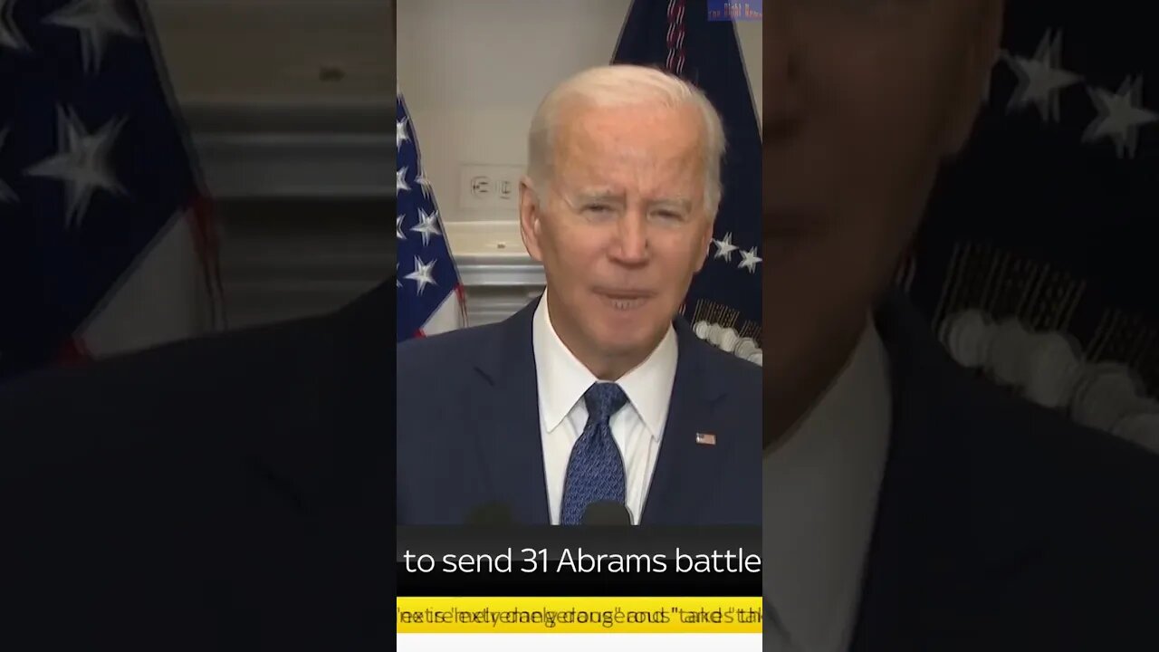 Joe Biden sending 31 Abrams tanks to Ukraine - inching closer to all out war.