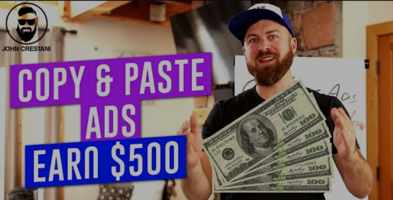 How To Copy & Paste Ads To Make $100-$500 A Day Online.