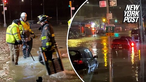 ⚡Massive water main break floods streets, submerges cars in the Bronx