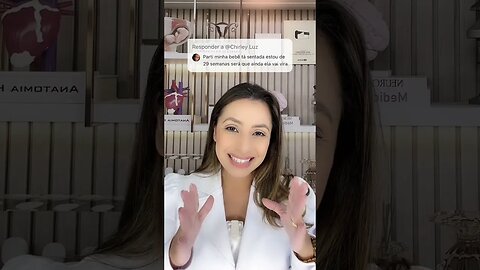 Estou com 29 semanas de gravidez e meu bebê está sentado ele pode virar ainda?