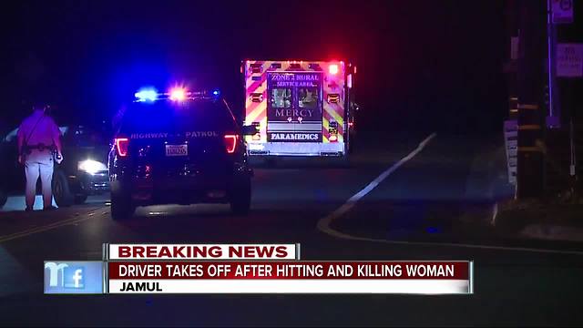 Driver takes off after hit-and-run accident , leaving a woman dead in Jamul