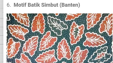 MOTIF BATIK SIMBUT BANTEN