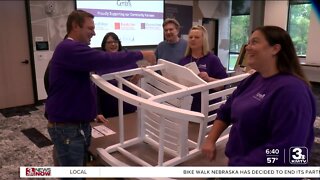 Centris Credit Union employees build furniture for senior living facilities