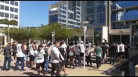 Torcidas protestando na sede da Vasco SAF - 23/05/2023