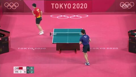 Fan Zhendong vs Lin Yun Ju SF Tokyo 2020 Olympic Highlights 8