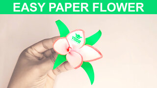 How To Make a Paper Flower - Easy And Step By Step Tutorial