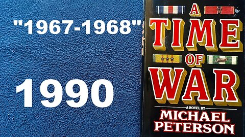 BOOK COVER REVIEW : "A TIME OF WAR" A NOVEL BY MICHAEL PETERSON, 1990 POCKET BOOKS