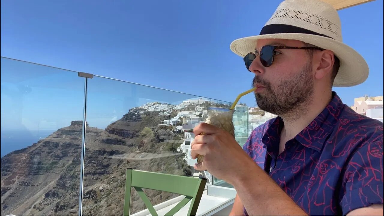 Greek Seafood with Views In Santorini 🇬🇷