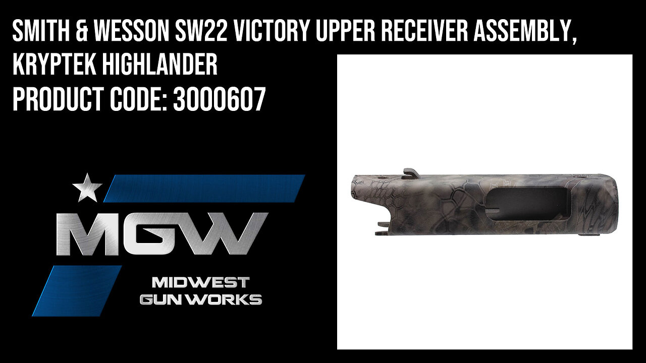 Smith & Wesson SW22 Victory Upper Receiver Assembly, Kryptek Highlander - 3000607