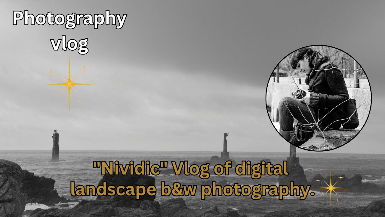 "Nividic" Vlog | Digital landscape b&w photography. High vibration art by Mokusho Abigaëlle Richard