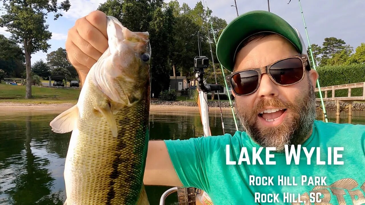 Kayak Fishing for Bass at Lake Wylie's Newest Public Access - Rock Hill Park in Rock Hill, SC