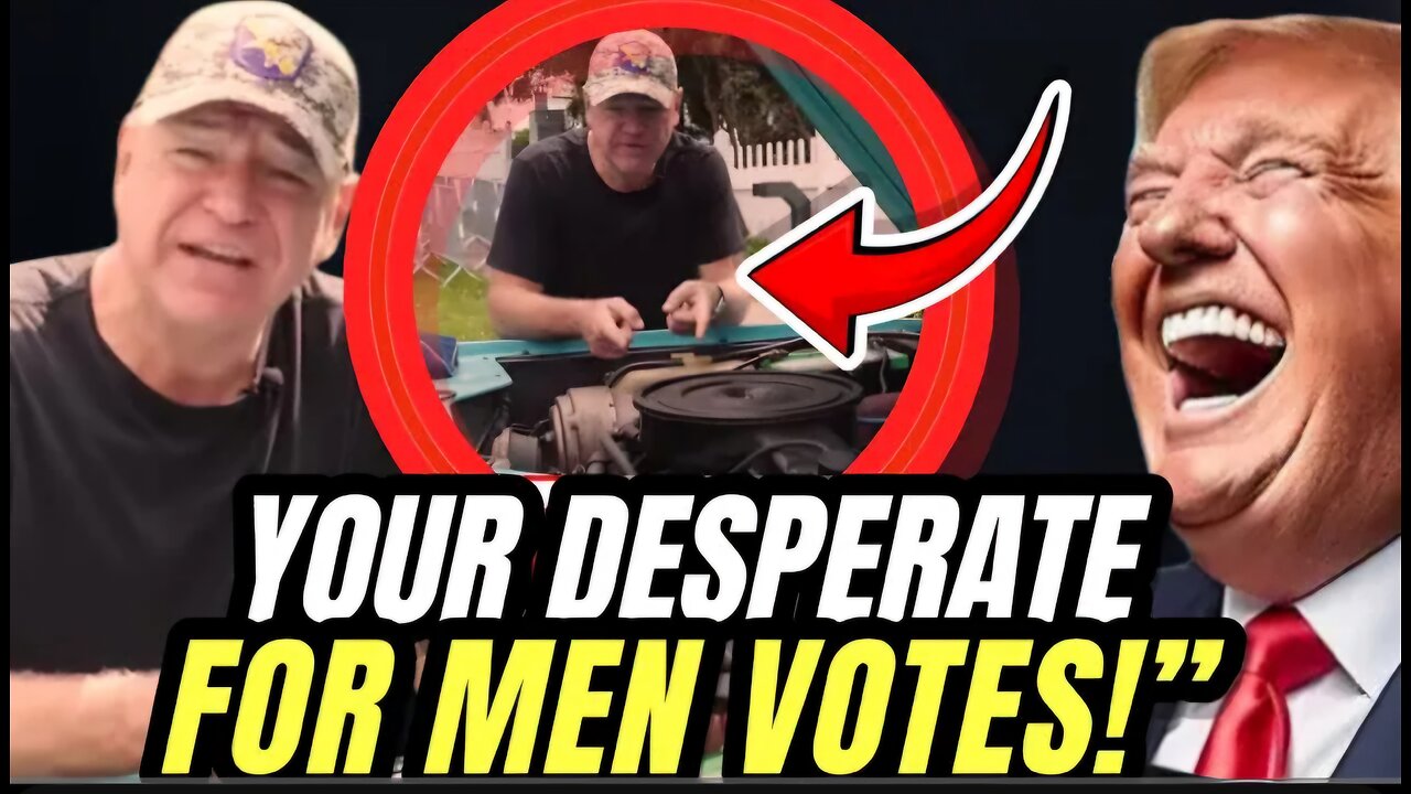 Tim Walz PULLS DESPERATE Stunt Dropping Ad Pretending To Fix Truck Due to Kamala LOSING Men Voters