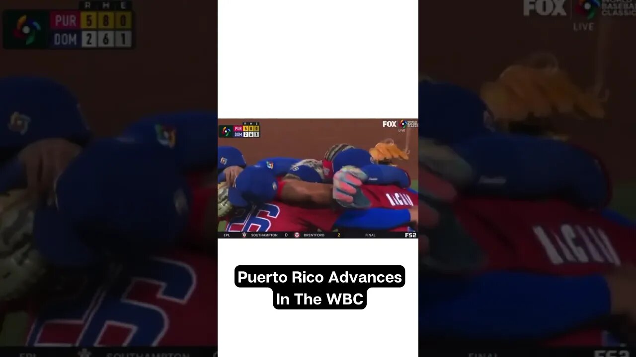 Puerto Rico Defeats The Dominican Republic 5-2 In The World Baseball Classic