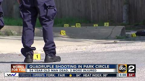 Police: Four shot in Park Circle, 54-year-old man dies