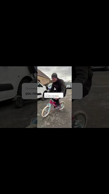 Cycle Stunts On A Barbie Bike #shorts