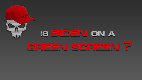 is Biden on a Green Screen?