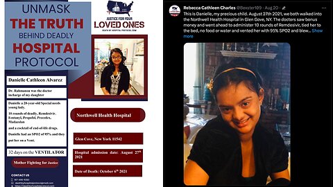 Rebecca Charles (mother of Danielle) Twitter Space 7pm EST Aug 18 2023 / Remdesivir / CV19 Protocols