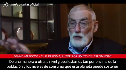 Dennis Meadows, miembro del Club de Roma sobre la "necesaria" reducción de la población mundial.