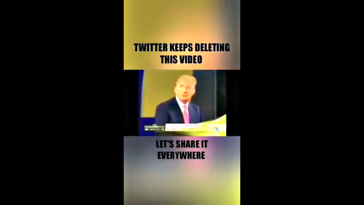 twitter keeps deleting this video lets share it everywhere