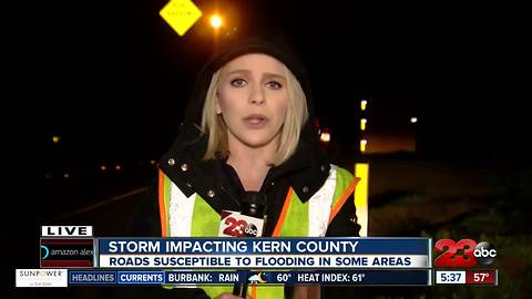 Storm continues to impact parts of Kern County on Thursday