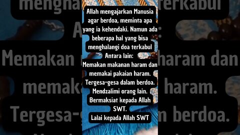 PENGHALANG DOA TERKABUL