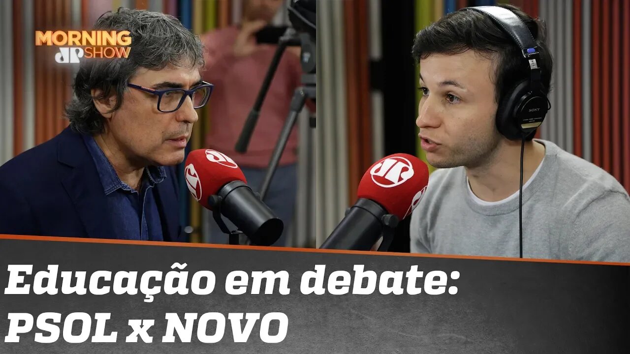 Deputados Daniel José (NOVO) e Carlos Giannazi (PSOL) debatem EDUCAÇÃO