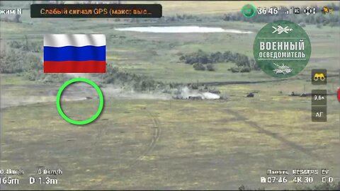 Russian tank single-handedly met a column of 8 Ukrainian armored vehicles