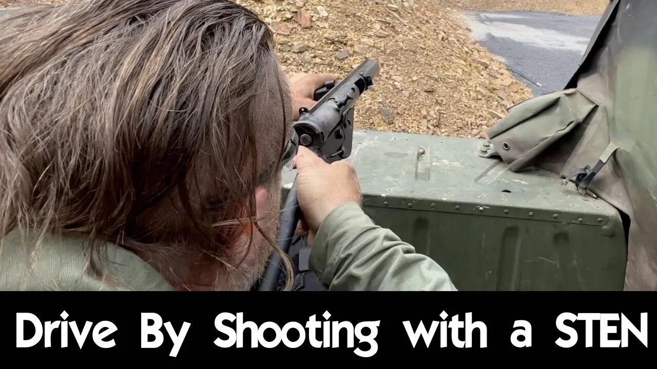 Drive-by Shooting with a WW2 STEN