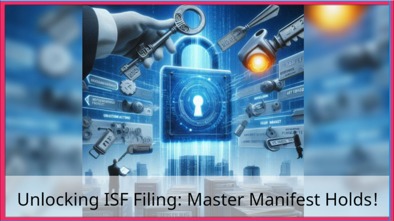 Streamline Your Imports: Mastering Manifest Holds and ISF Requirements