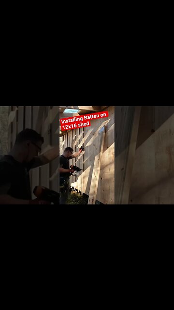 Installing Batten on 12x16 Shed Kit off Internet