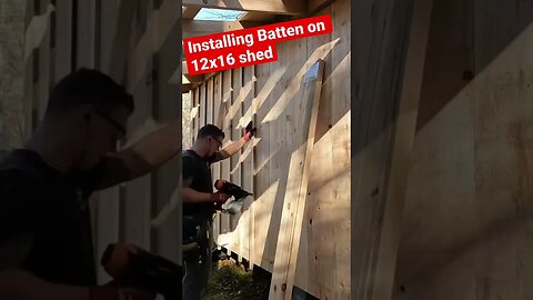 Installing Batten on 12x16 Shed Kit off Internet