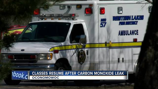 Students return to Oconomowoc High School after Carbon Monoxide Leak